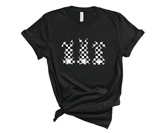 Checkered Bunny Mama T-Shirt