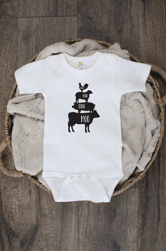 Farm Animals Bodysuit or T-Shirt