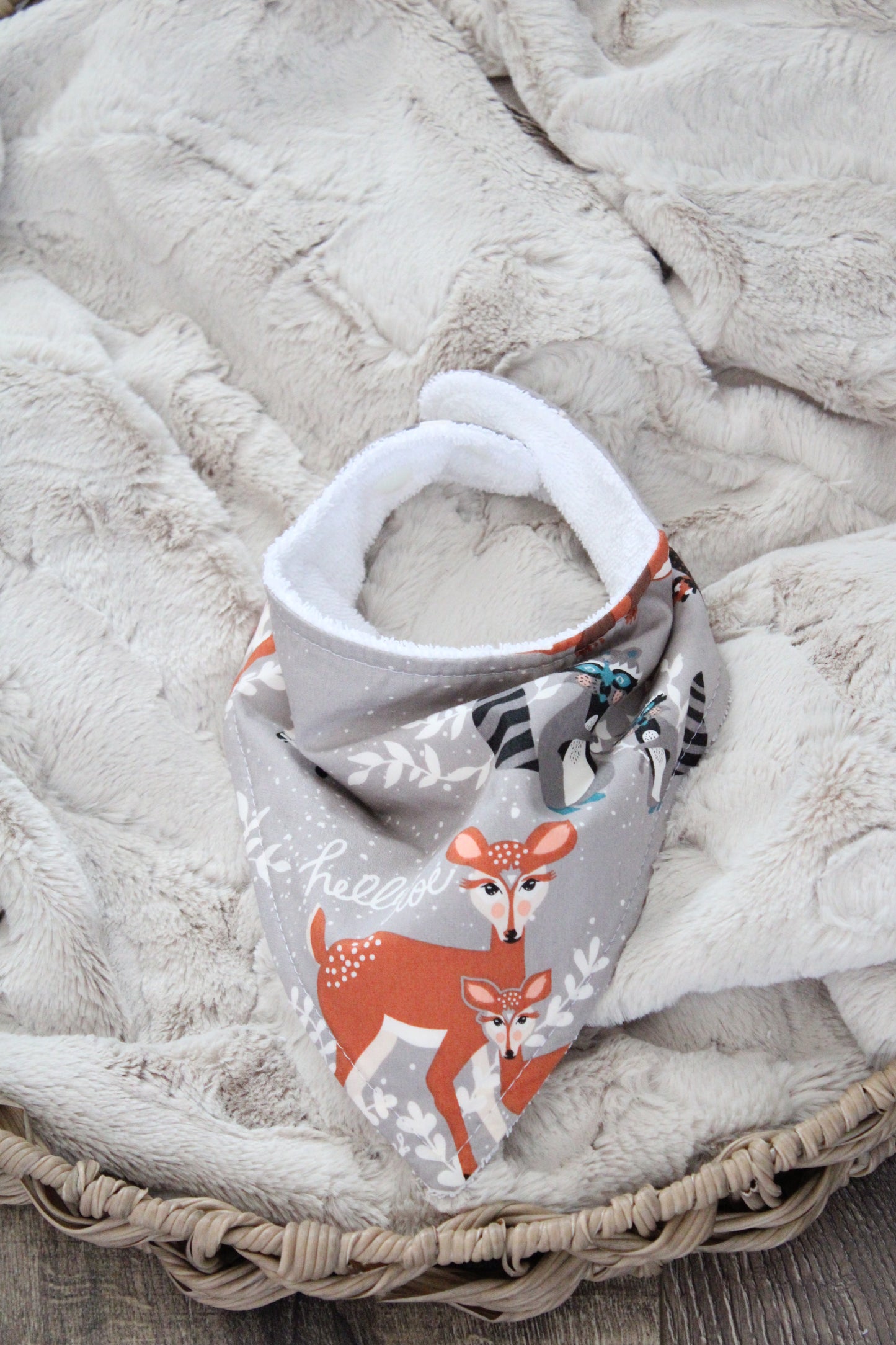 Hello Bear Bibdana and Burp Cloth