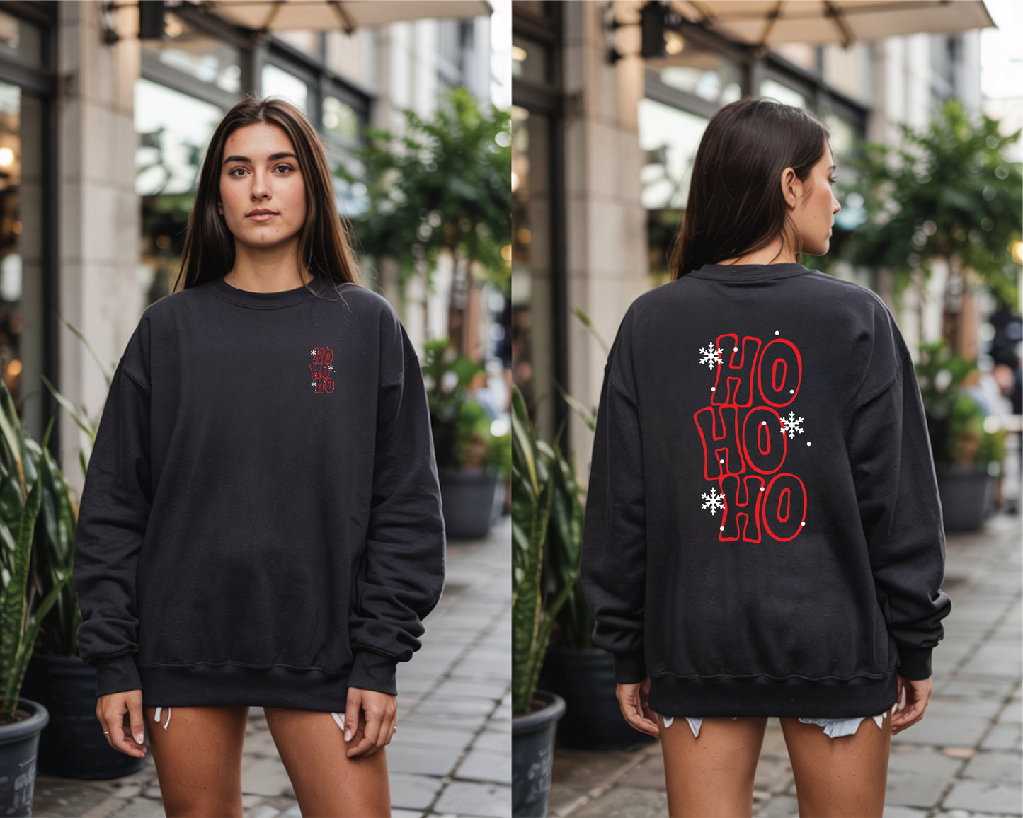 Ho Ho Ho Adult Sweatshirt