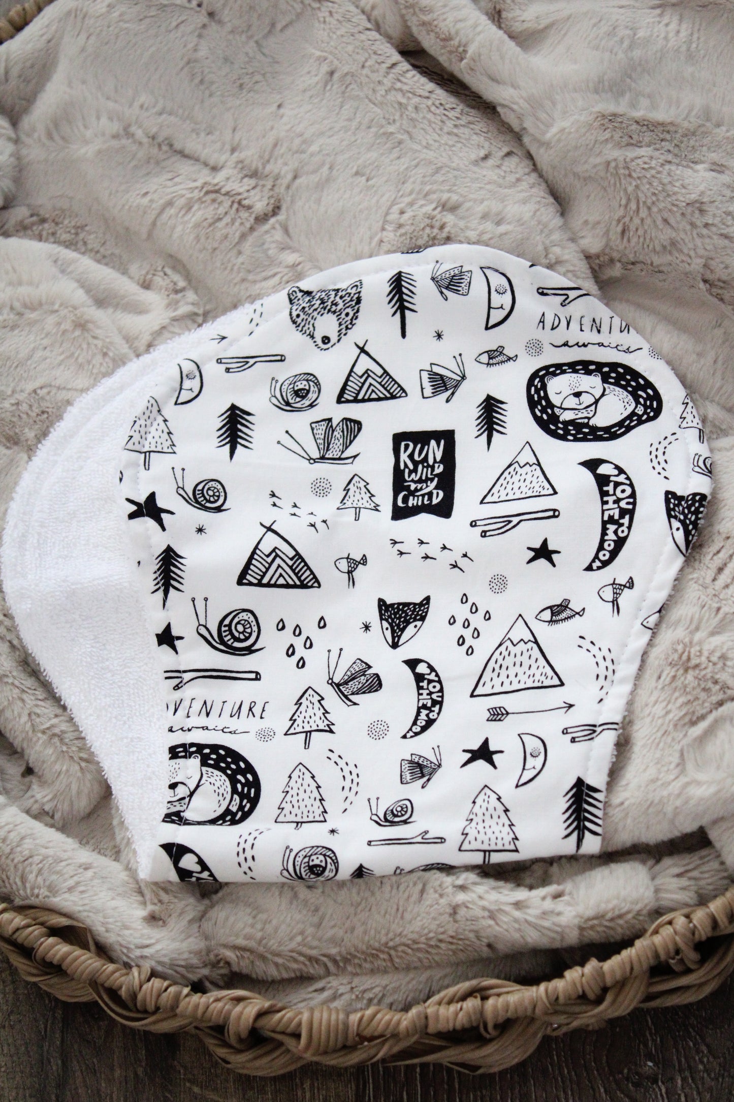 Adventure Awaits Bibdana and Burp Cloth