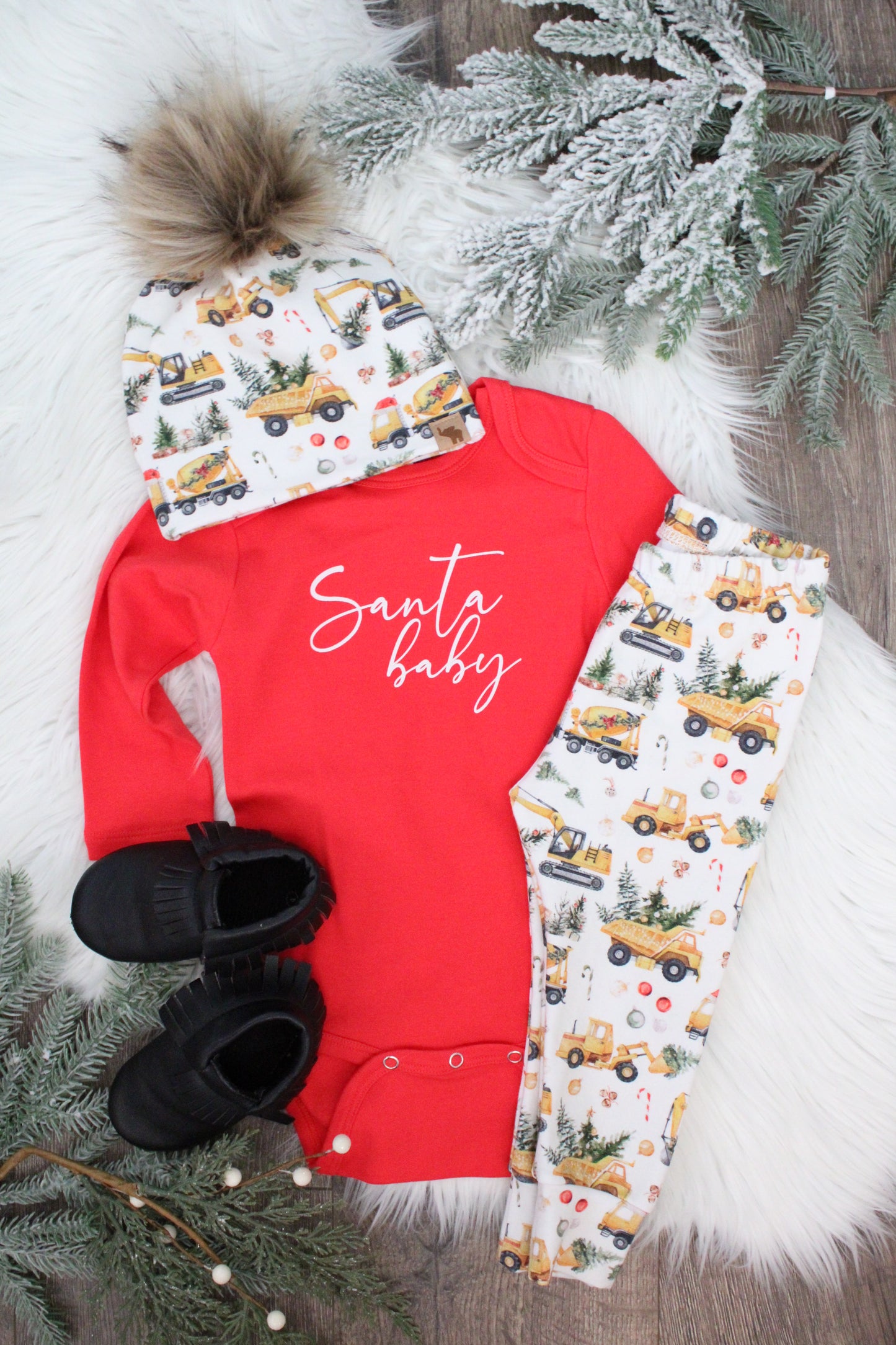 Christmas Construction Leggings