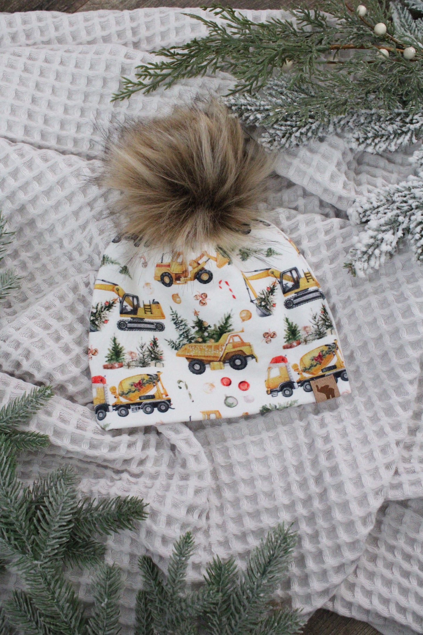 Christmas Construction Beanie
