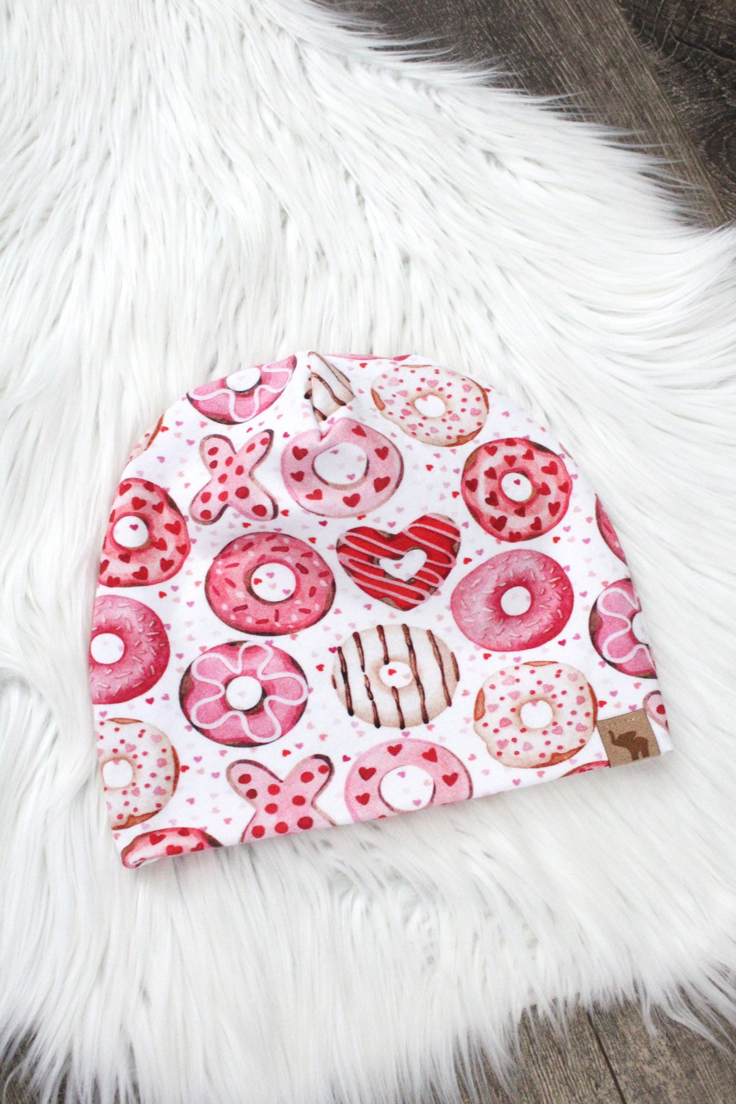 Valentine Donuts Pom Beanie