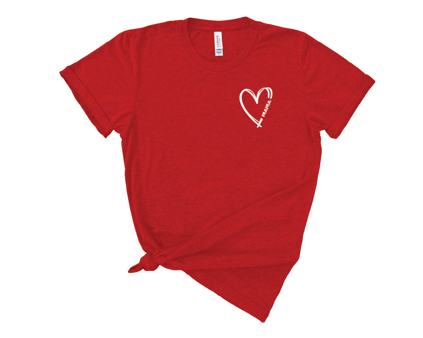 Mama and Mini Heart Shirts