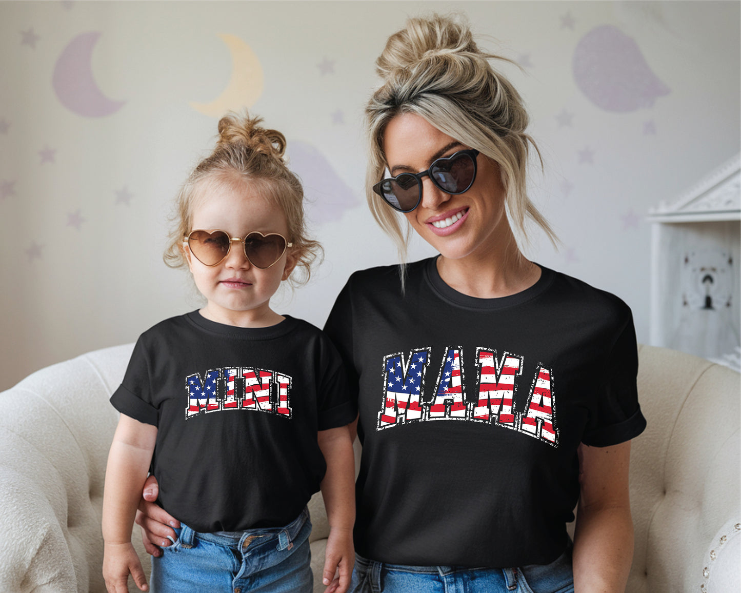 Mama & Mini Flag Shirts