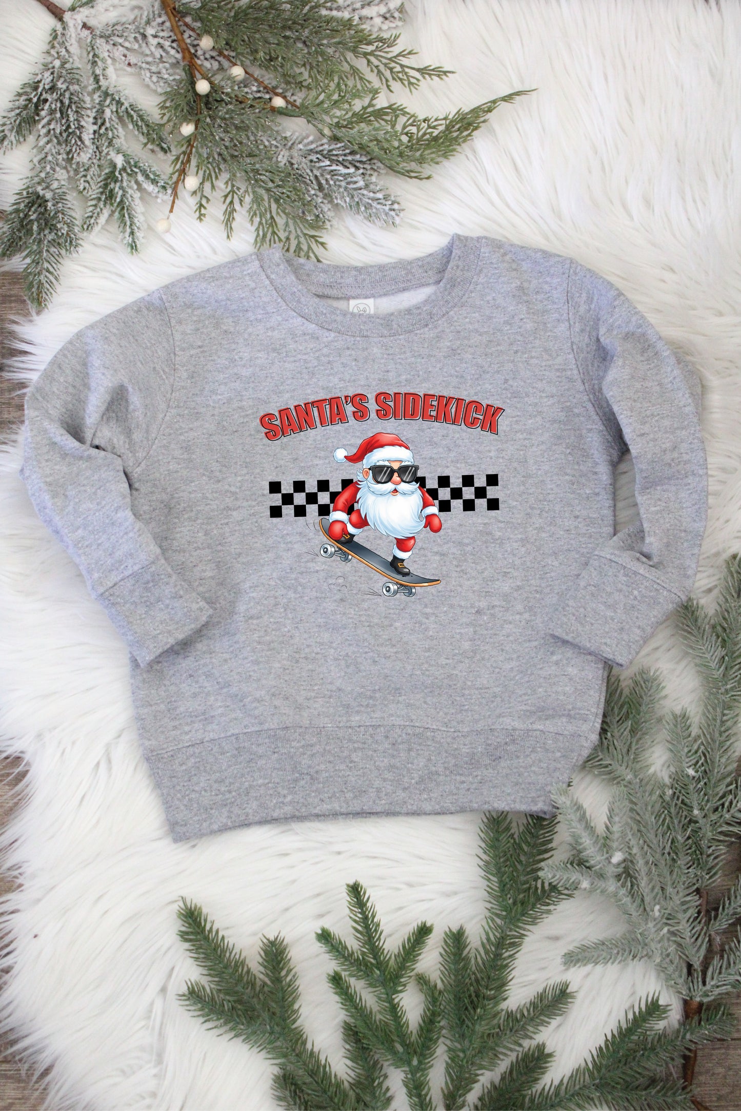 Santa's Sidekick Toddler Sweatshirt