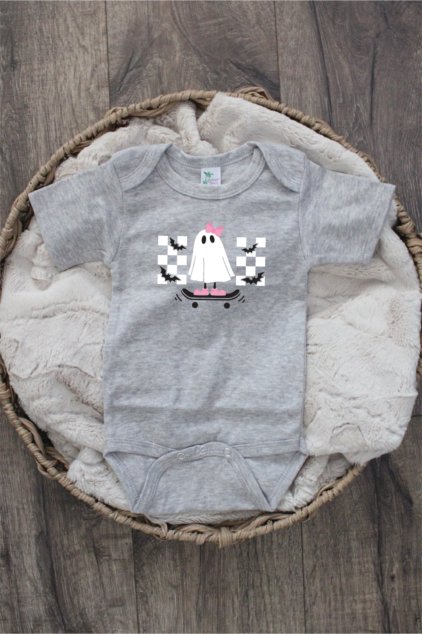 Skater Girl Ghost Bodysuit or T-Shirt