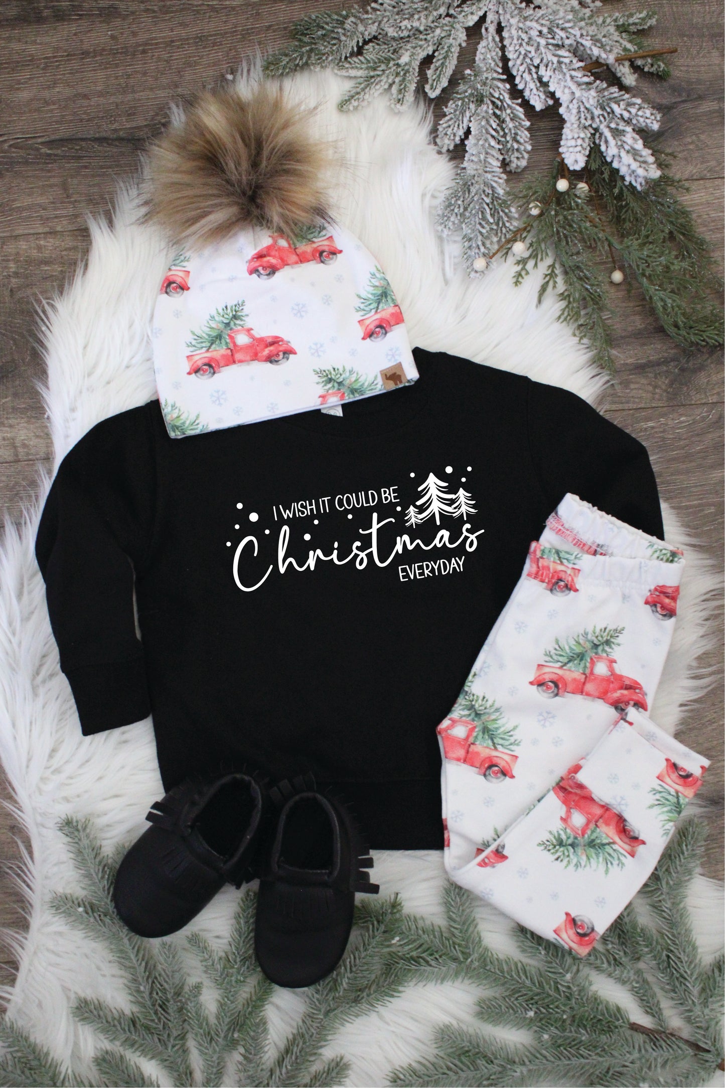 Vintage Red Truck Leggings