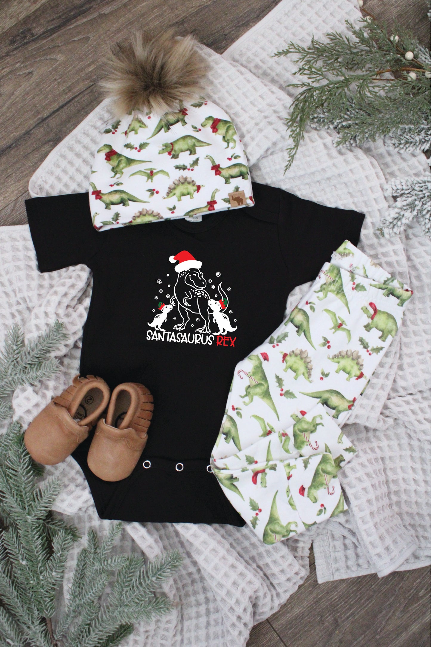 Christmas Dinosaurs Beanie