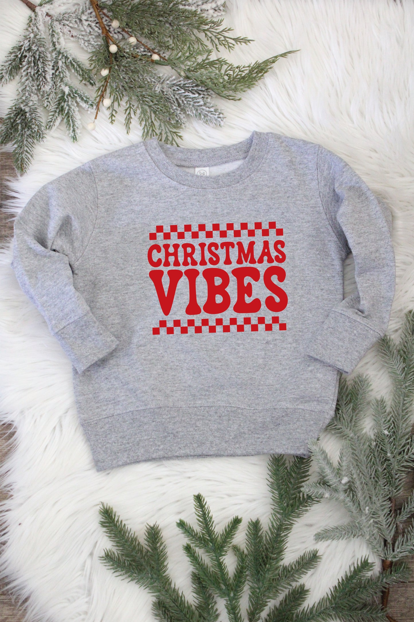 Christmas Vibes Toddler Sweatshirt