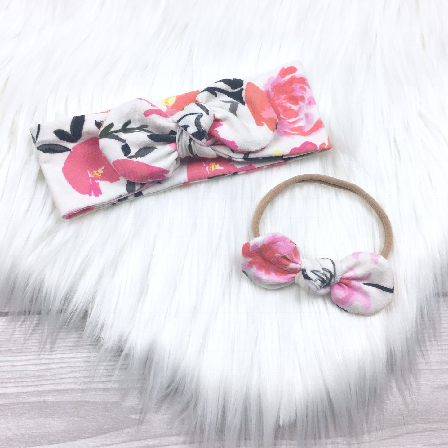 Pink Peonies Headband