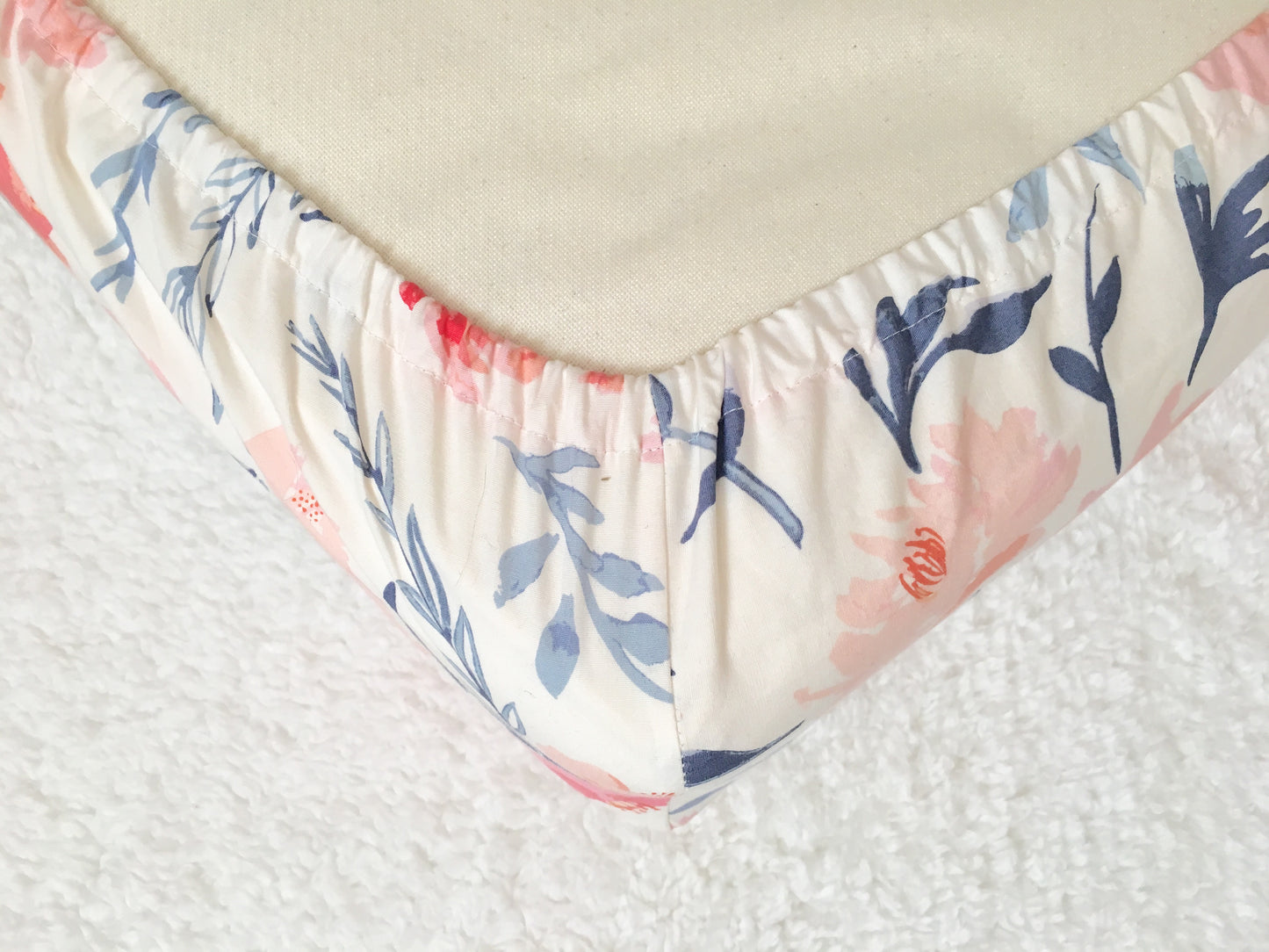 Watercolor Peony Crib Sheet or Changing Pad Cover