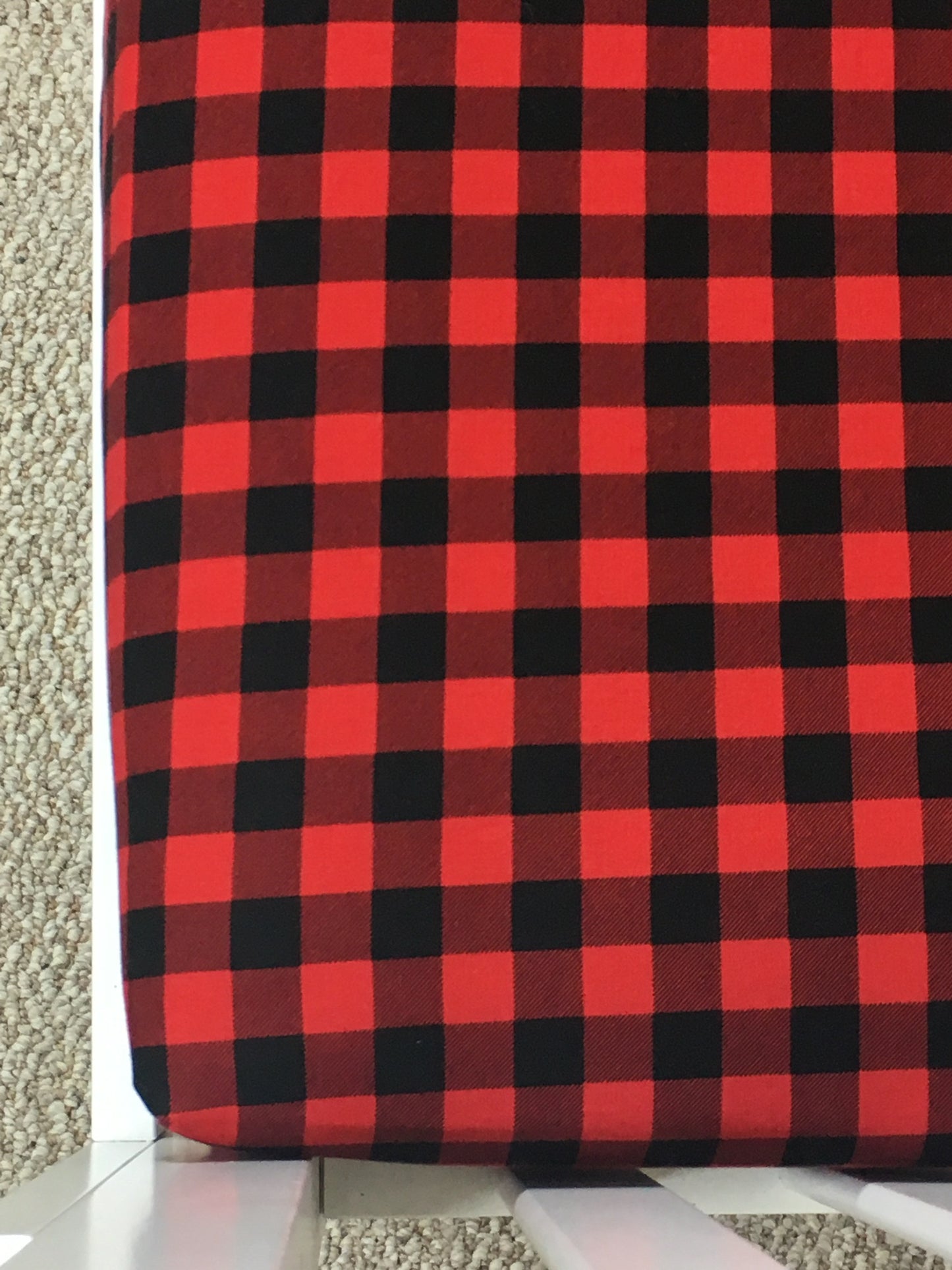 Buffalo Plaid Crib Sheet or Changing Pad Cover