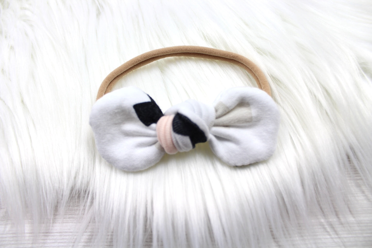 Pink/Blue Crosses Swaddle Blanket