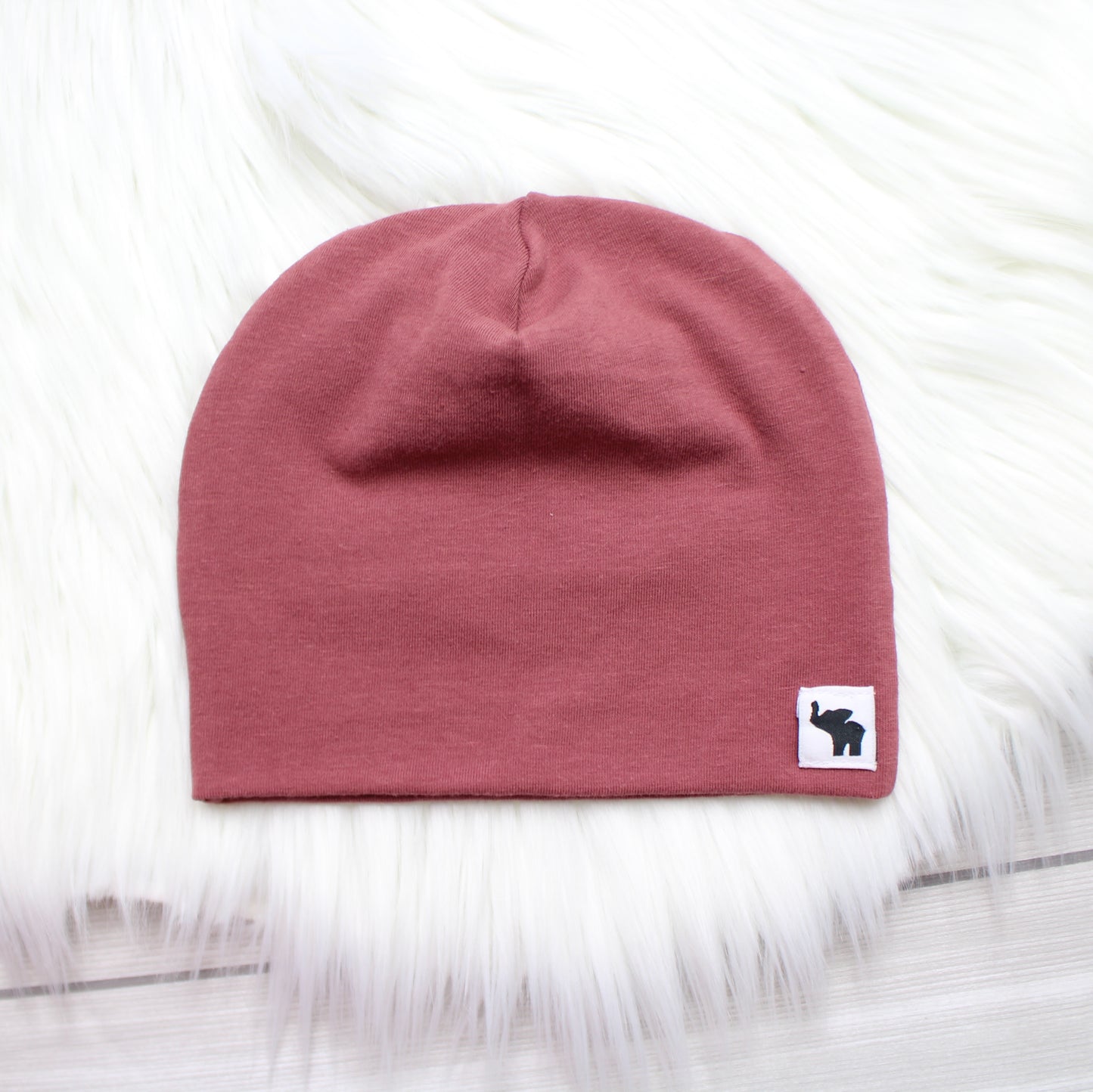 Mauve Pom Beanie