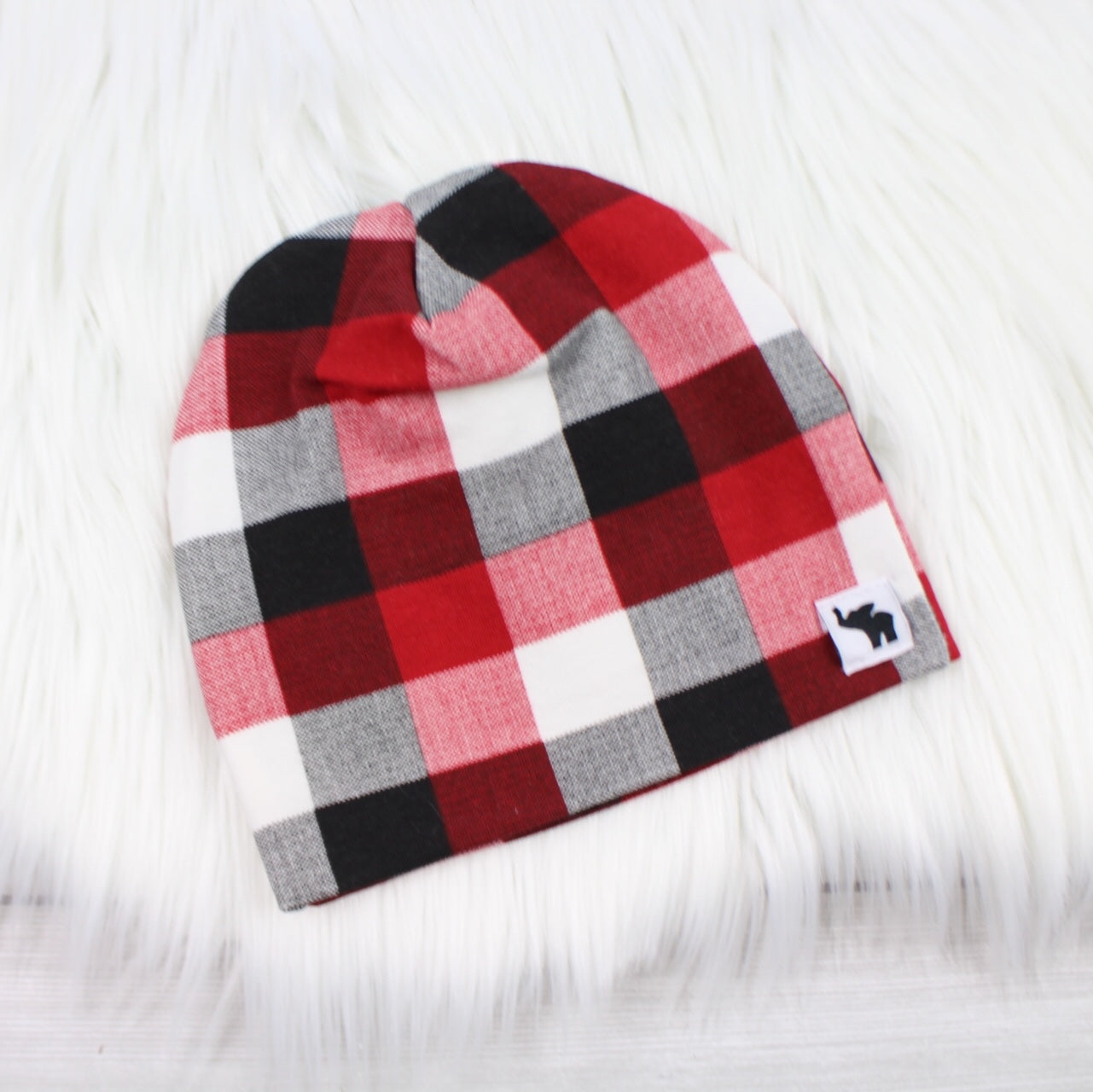 Buffalo Plaid Pom Beanie