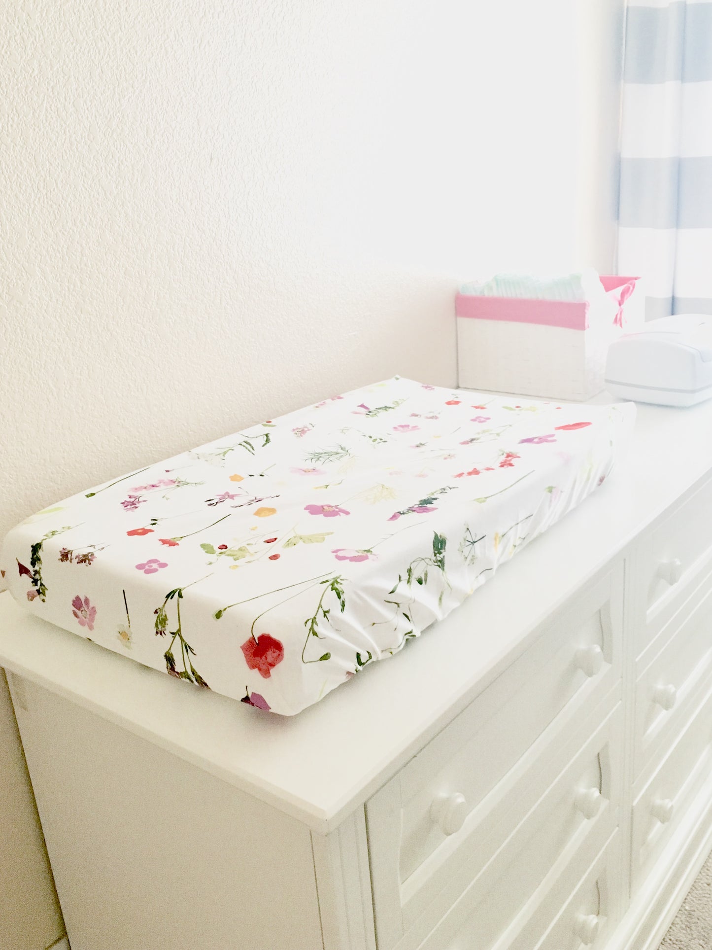 Wildflower Crib Sheet or Changing Pad Cover
