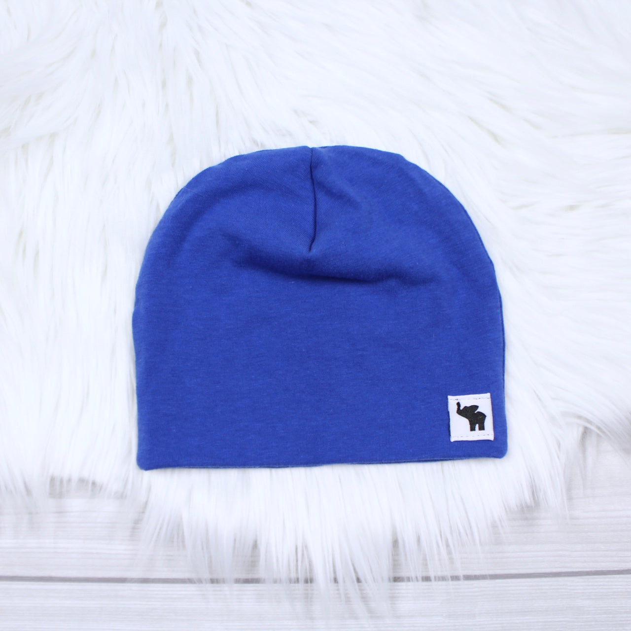 Royal Blue Pom Beanie