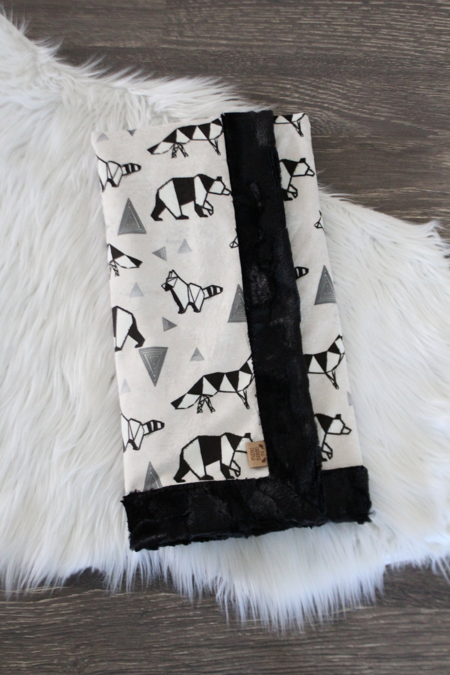 Geometric Animals Infant Minky Blanket