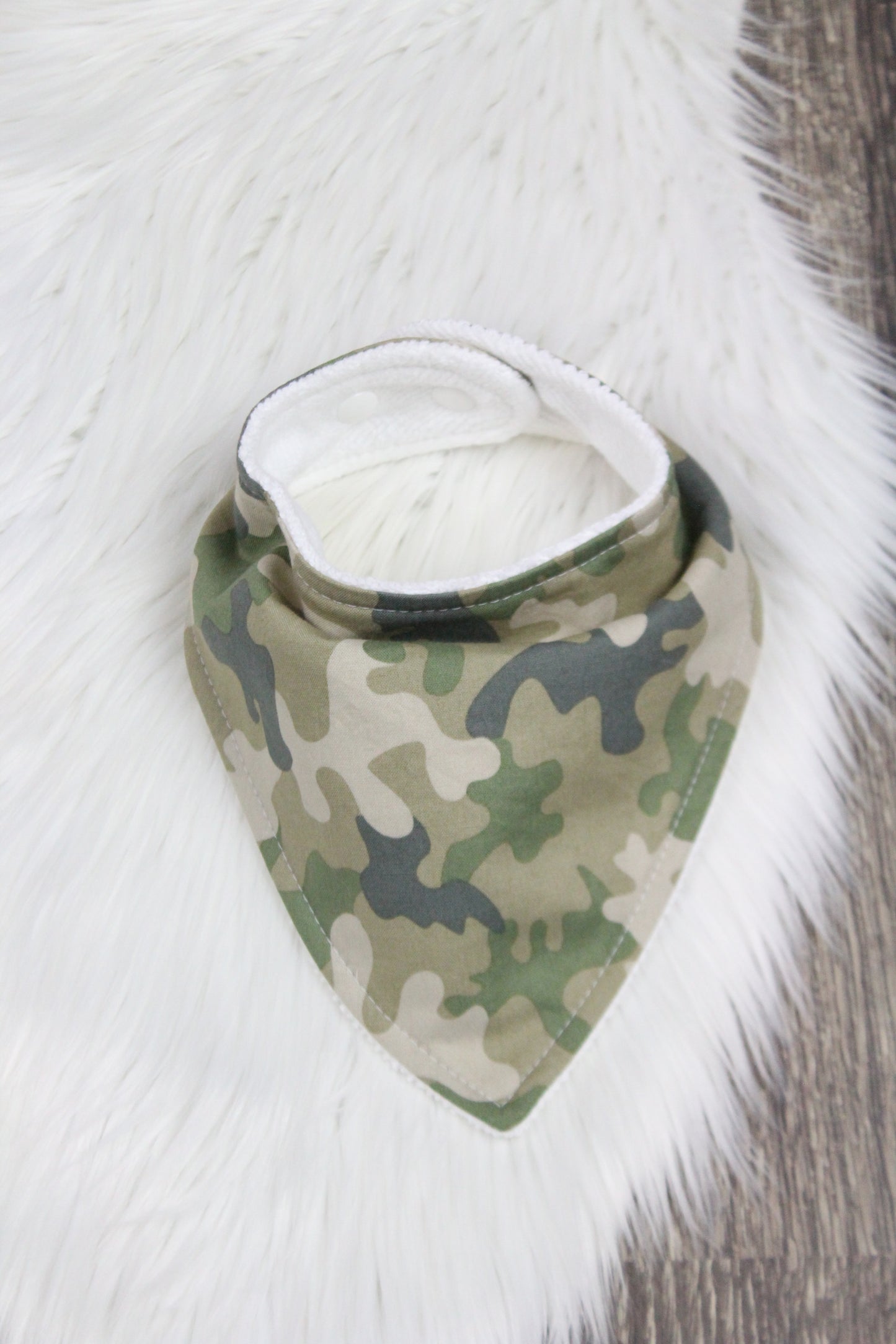 Camo Bibdana and Burp Cloth