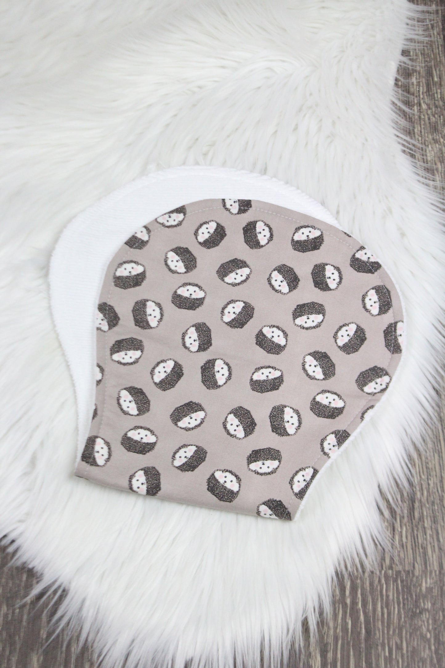 Hedgehogs Bibdana and Burp Cloth
