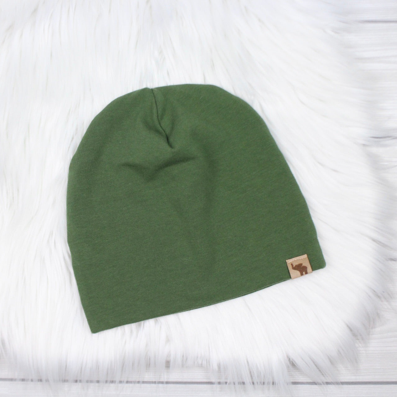 Army Green Pom Beanie