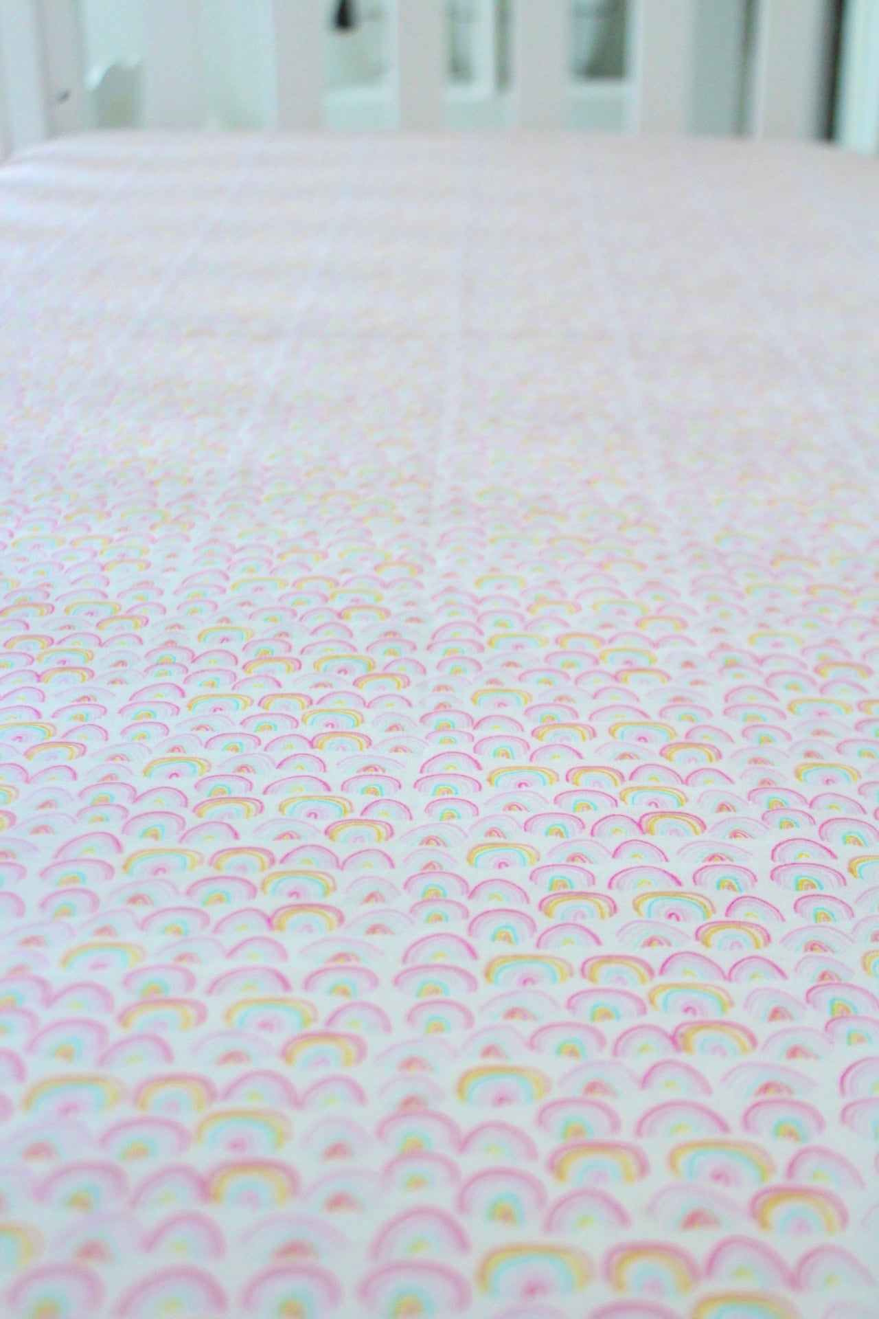 Mini Rainbows Crib Sheet or Changing Pad Cover