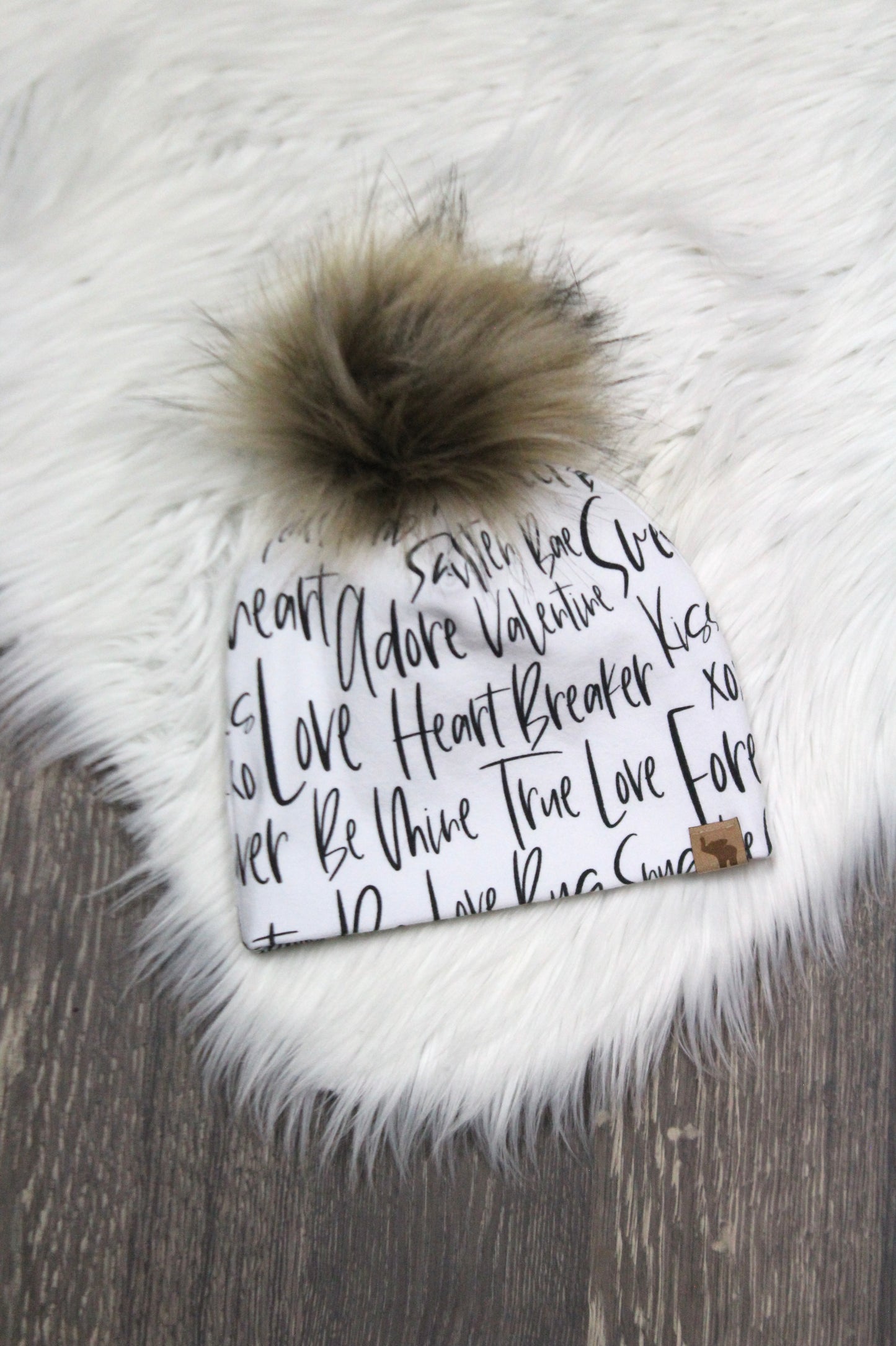 Valentine Script Beanie