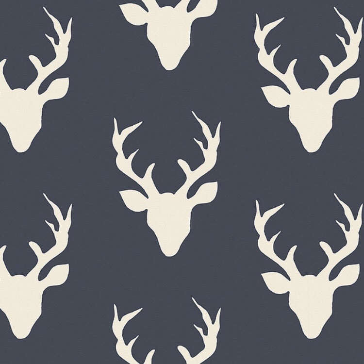 Navy Bucks Crib Sheet or Changing Pad Cover