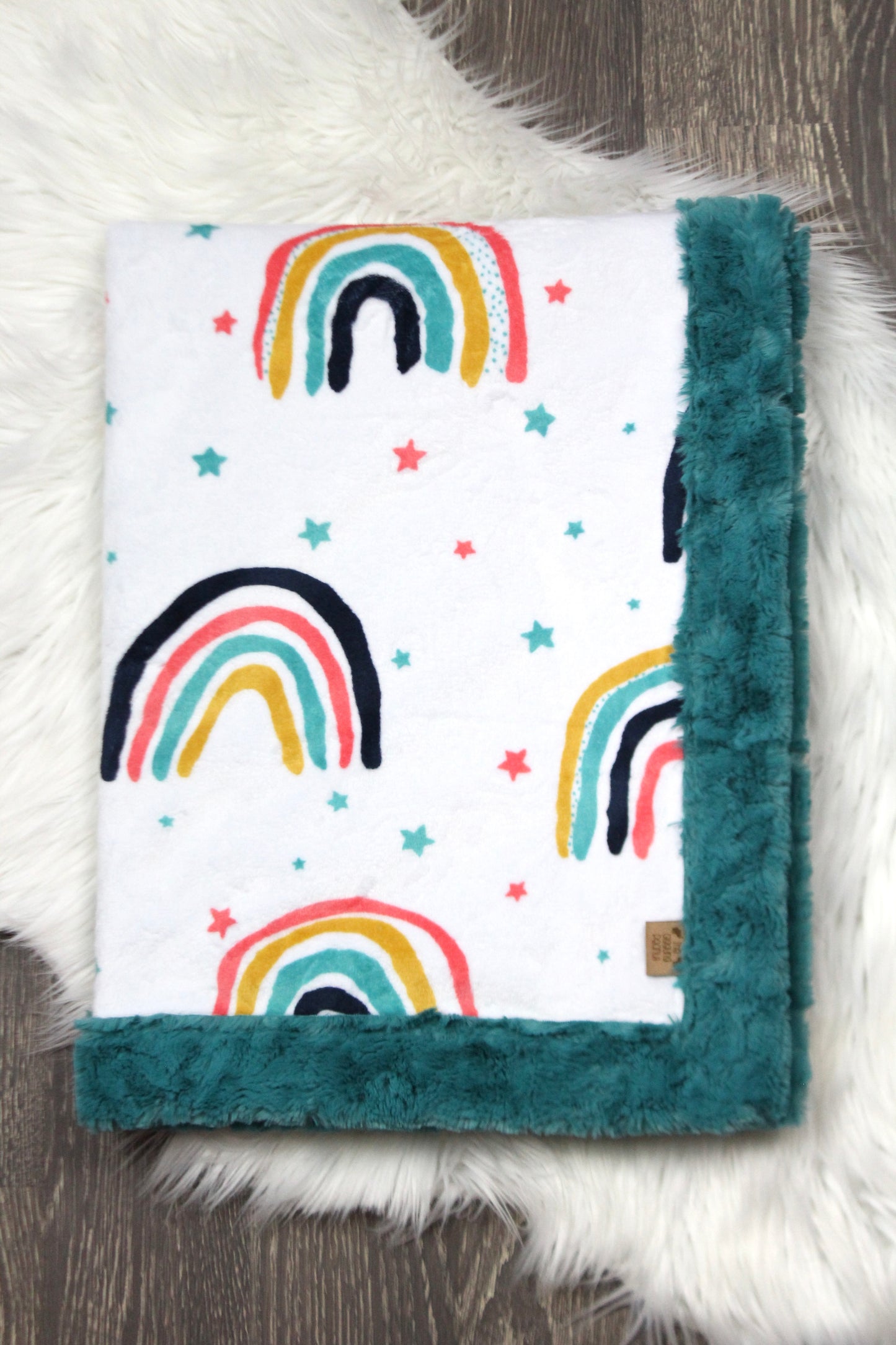 Rainbow Minky Blanket