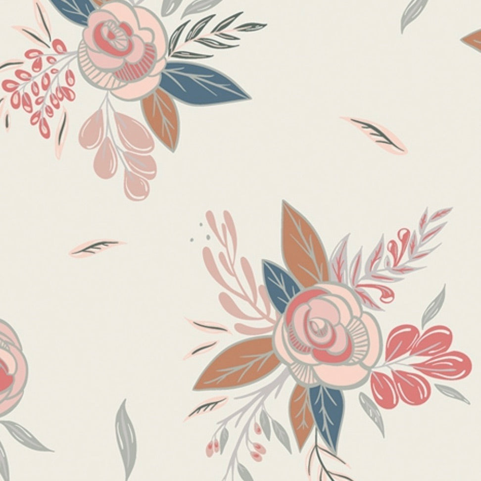 Floral Blossoms Crib Sheet or Changing Pad Cover