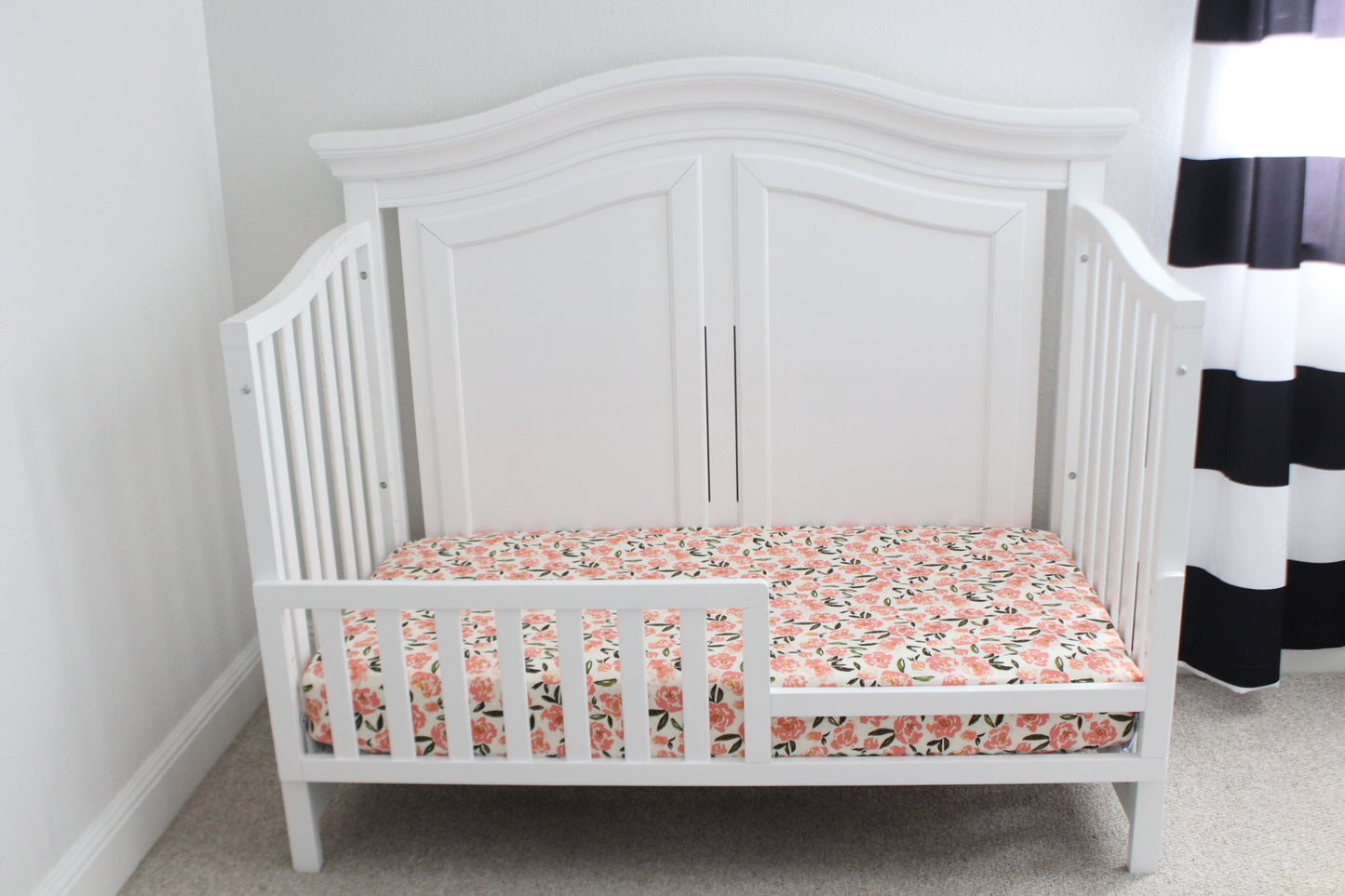 Peonies Crib Sheet or Changing Pad Cover