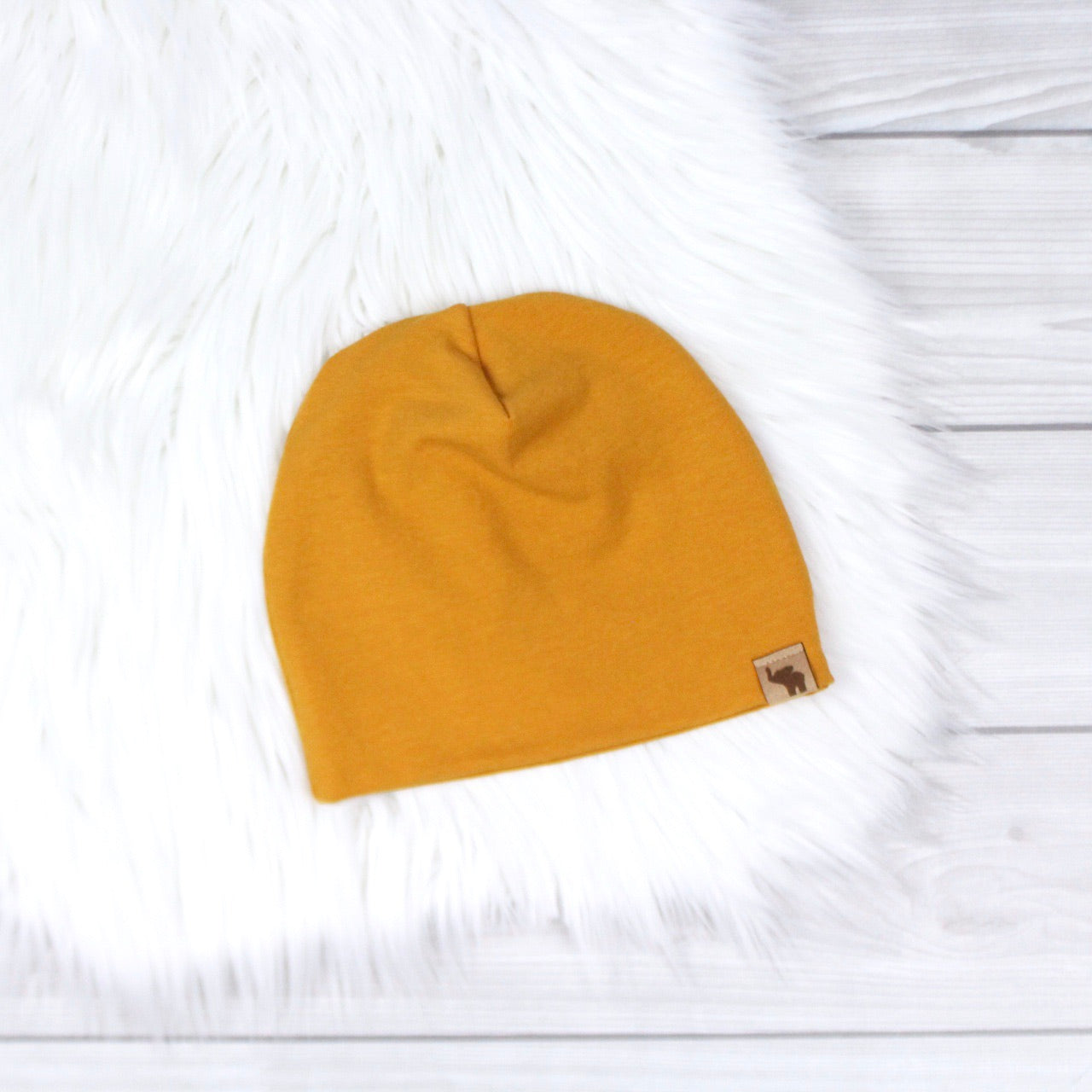 Mustard Yellow Pom Beanie