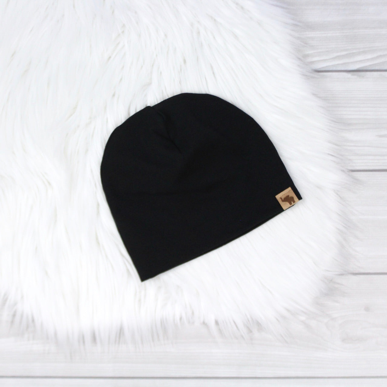 Black Pom Beanie