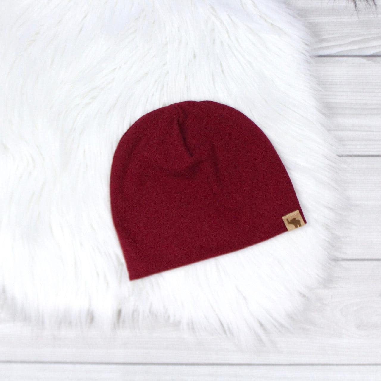 Maroon Pom Beanie