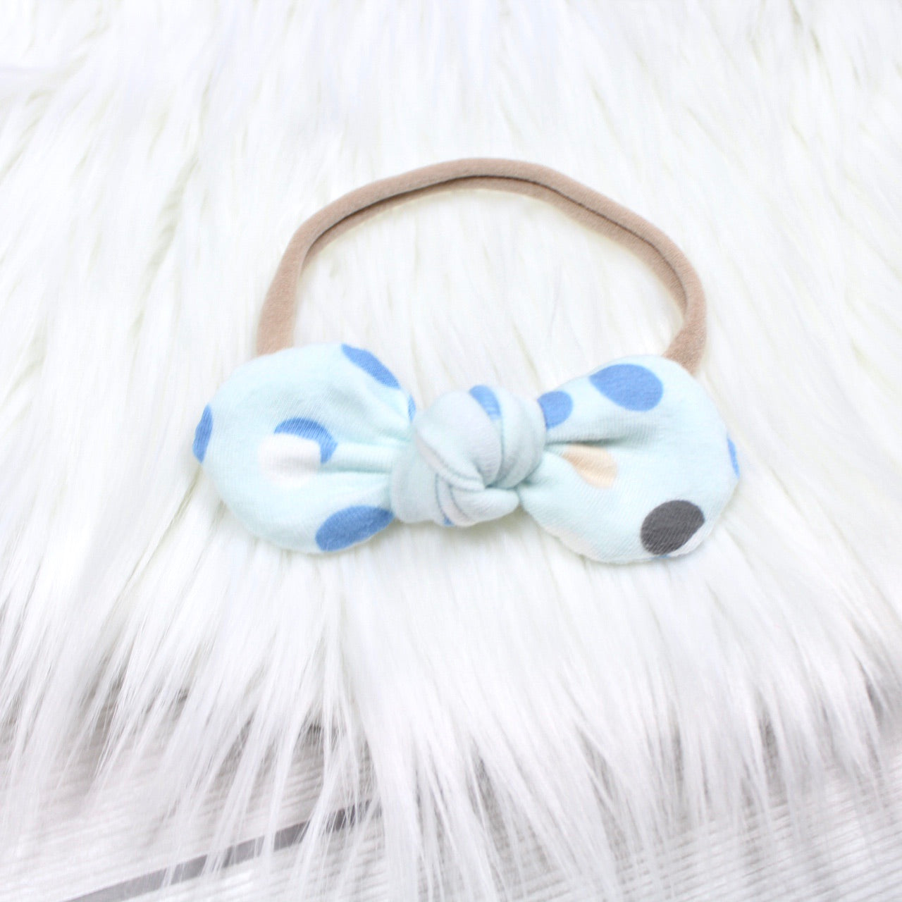 Blue Polka Dots Swaddle Blanket