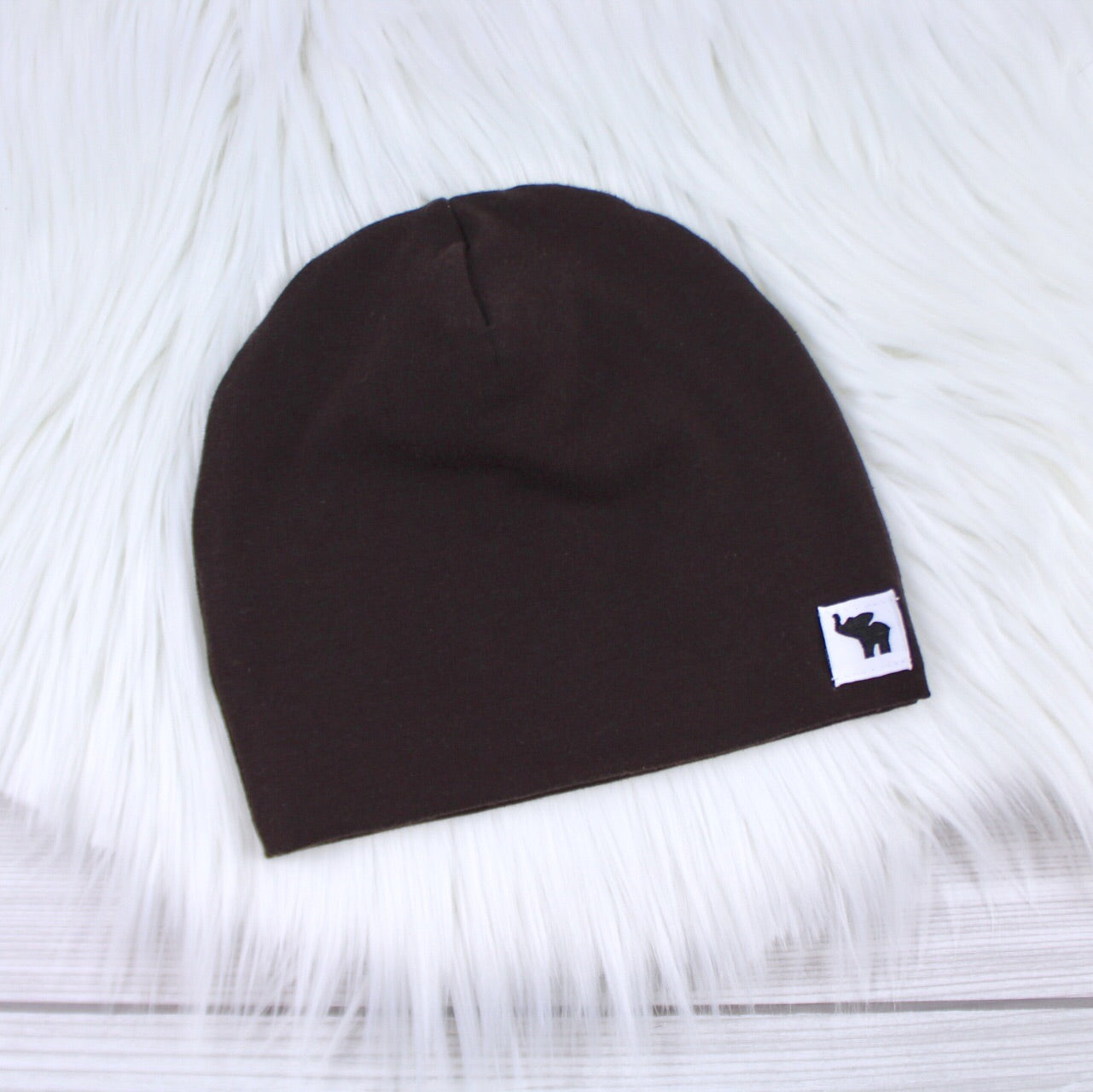 Chocolate Brown Pom Beanie