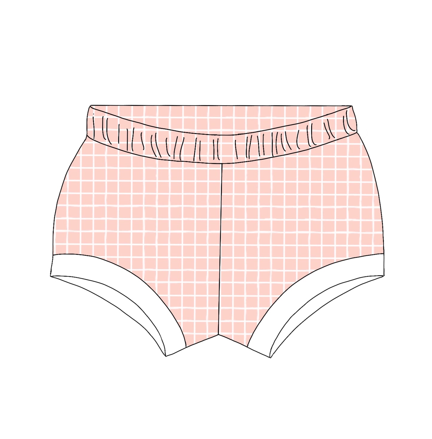 Peach Square Shorties