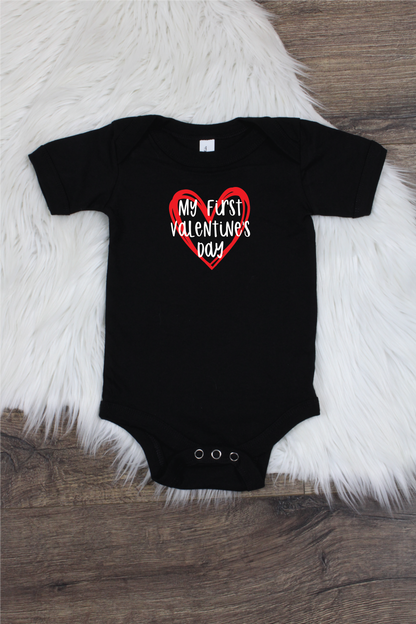 My 1st Valentine's Day  Bodysuit