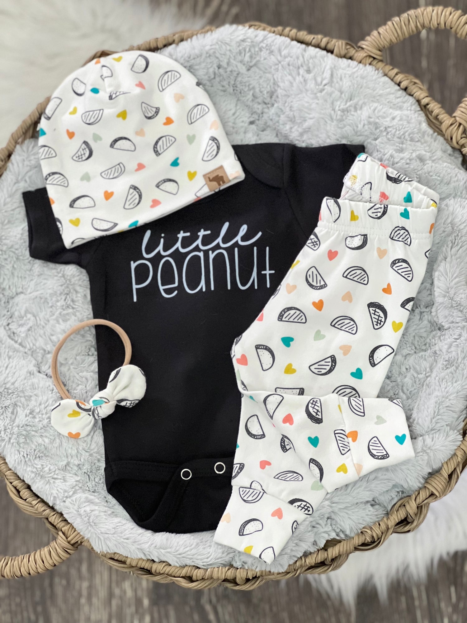 taco coming home outfit for newborn baby