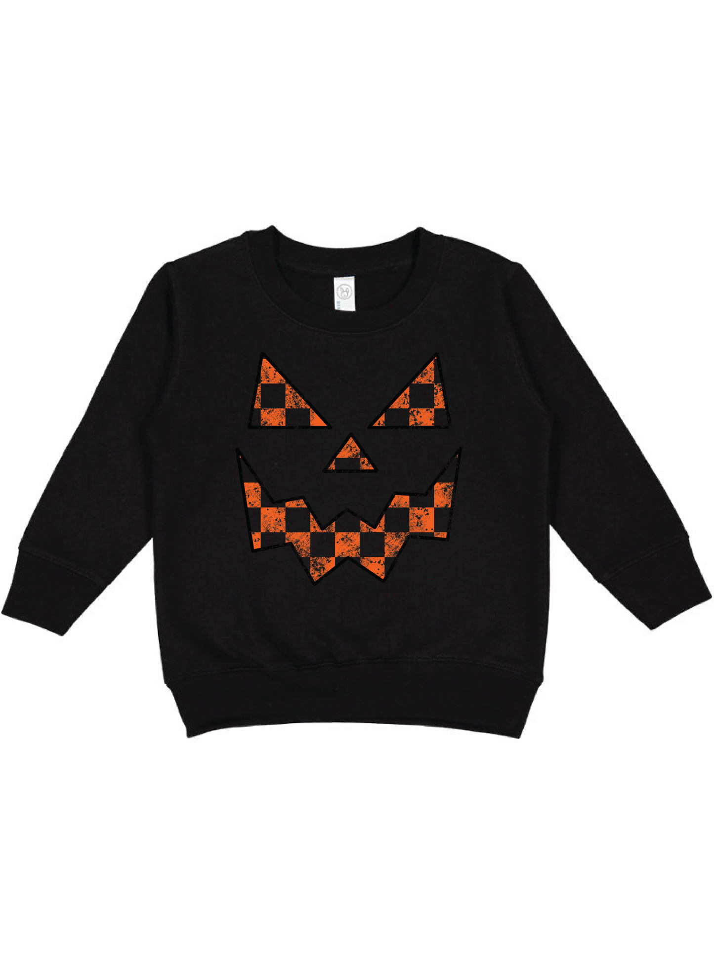 Checkered Jack-o-lantern Bodysuit or T-Shirt