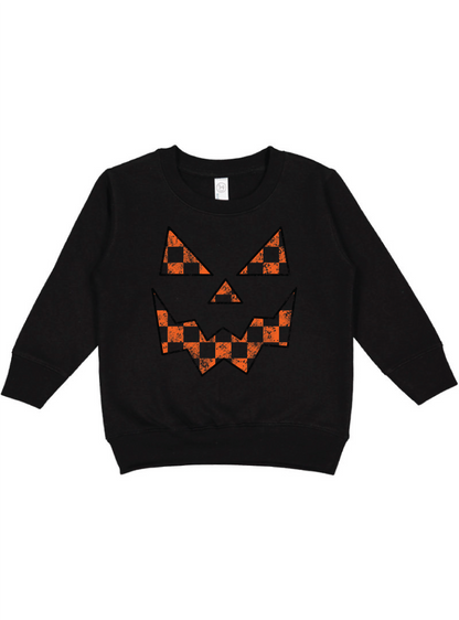 Checkered Jack-o-lantern Bodysuit or T-Shirt