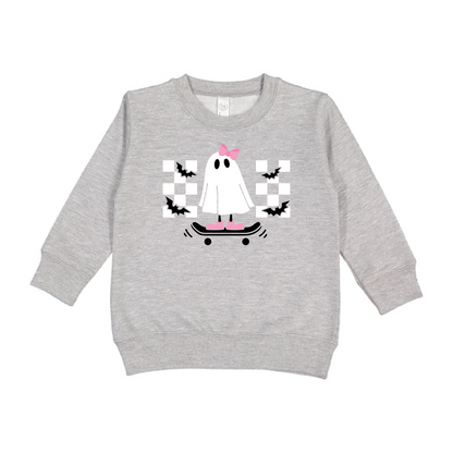 Skater Girl Ghost Toddler Sweatshirt