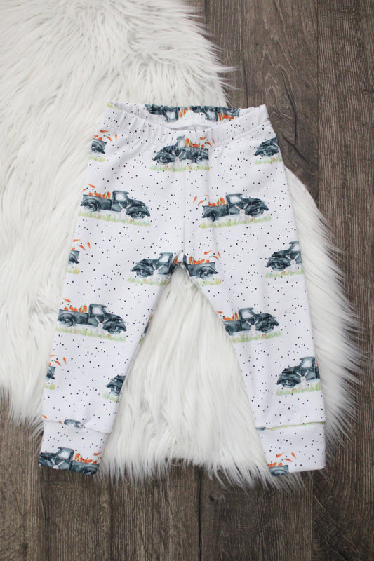 Vintage Easter Trucks Leggings