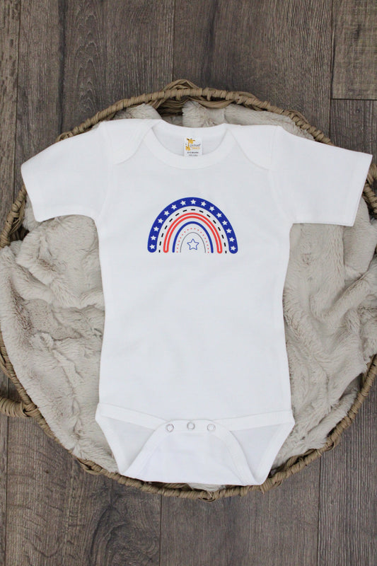 USA Rainbow Bodysuit or T-Shirt