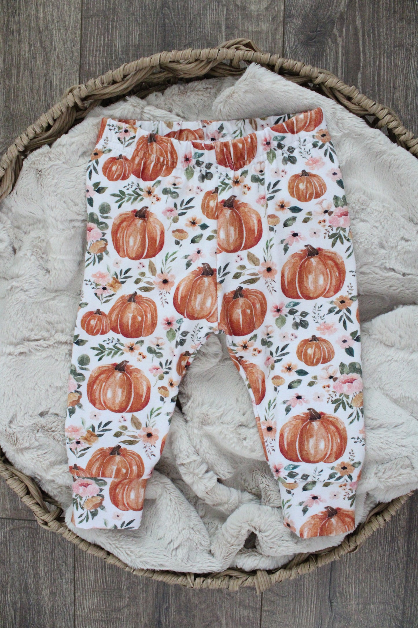 Floral Pumpkin Leggings