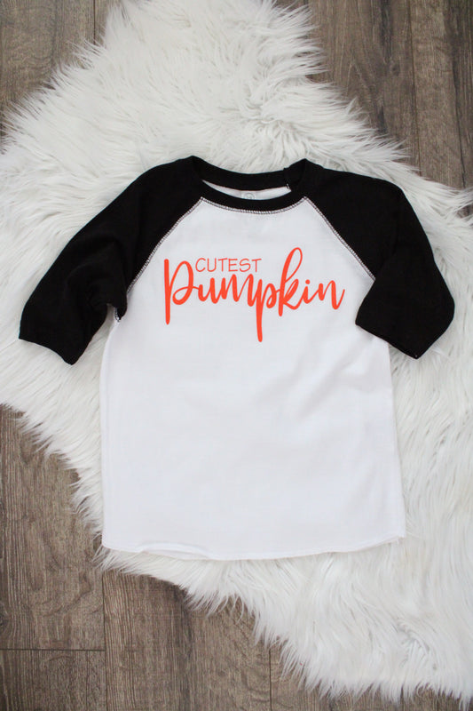 Cutest Pumpkin Raglan T-shirt
