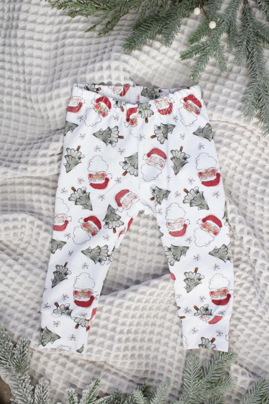 Watercolor Santa Leggings