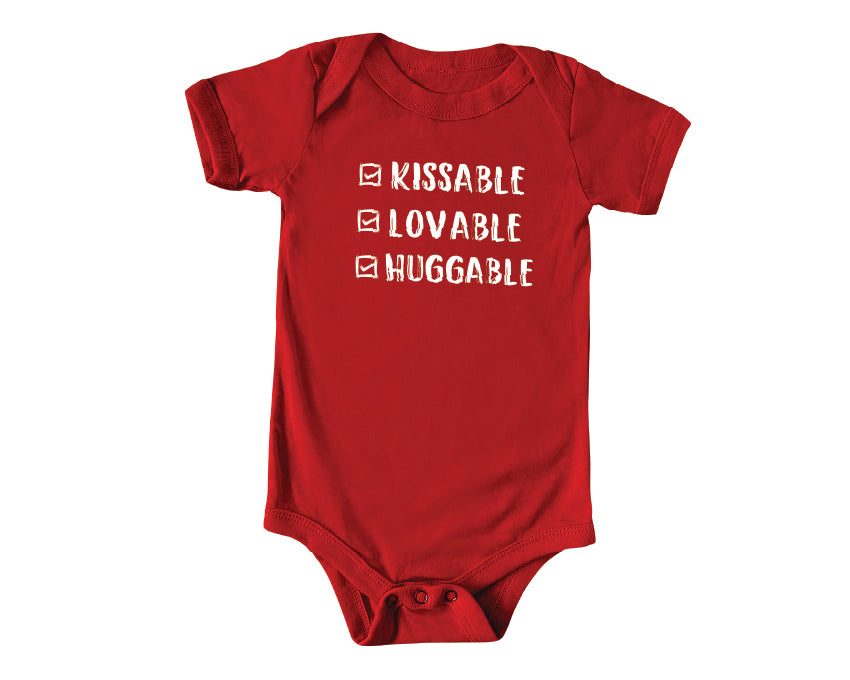 Kissable Huggable Loveable Shirts